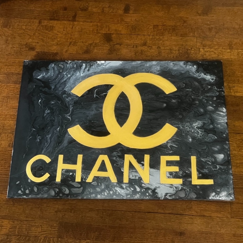 Chanel Hand Painted Canvas
